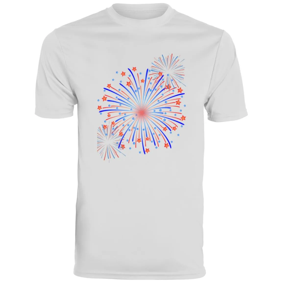 4th of July Fireworks (1) CLOSEOUT - Men's Moisture-Wicking Tee