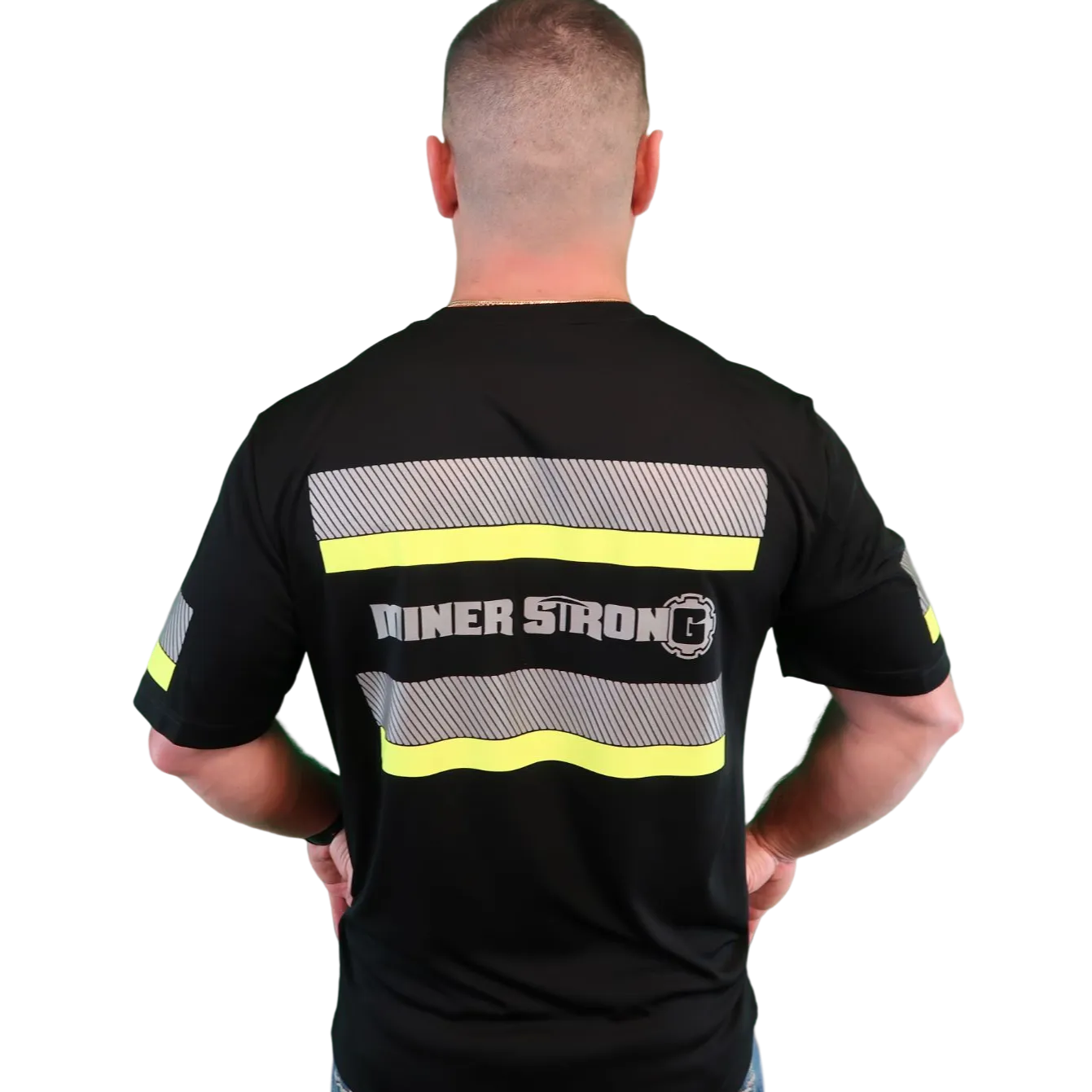 Blemished Miner Strong Reflective Short Sleeve Safety Shirt