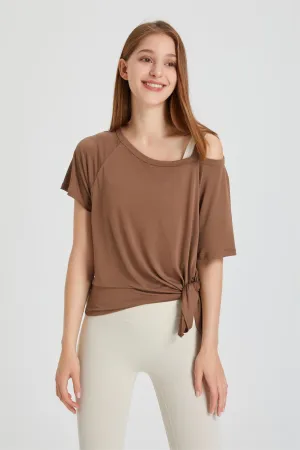 Boat Neck Short Sleeve T-Shirt