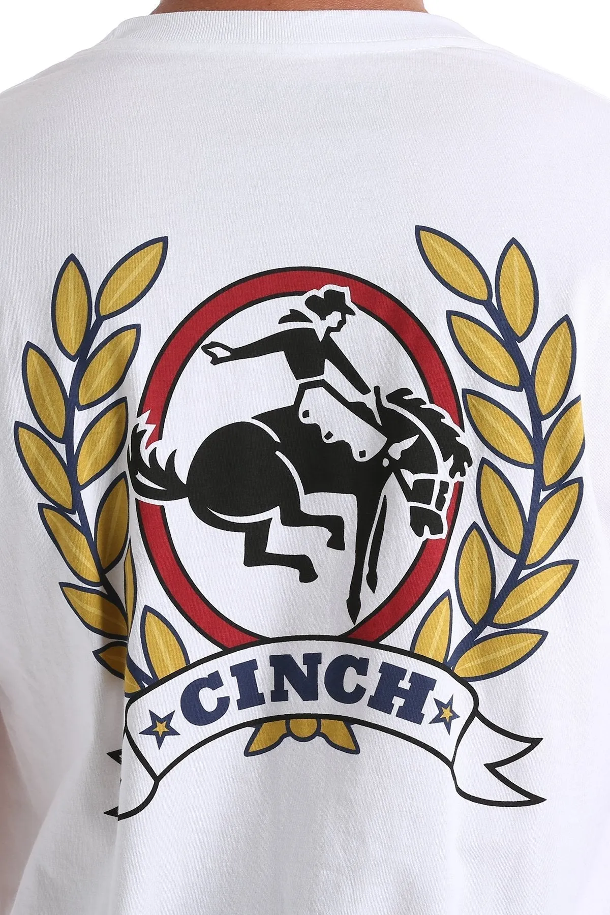 CINCH MEN'S CLASSIC LOGO TEE - WHITE STYLE MTT1690379