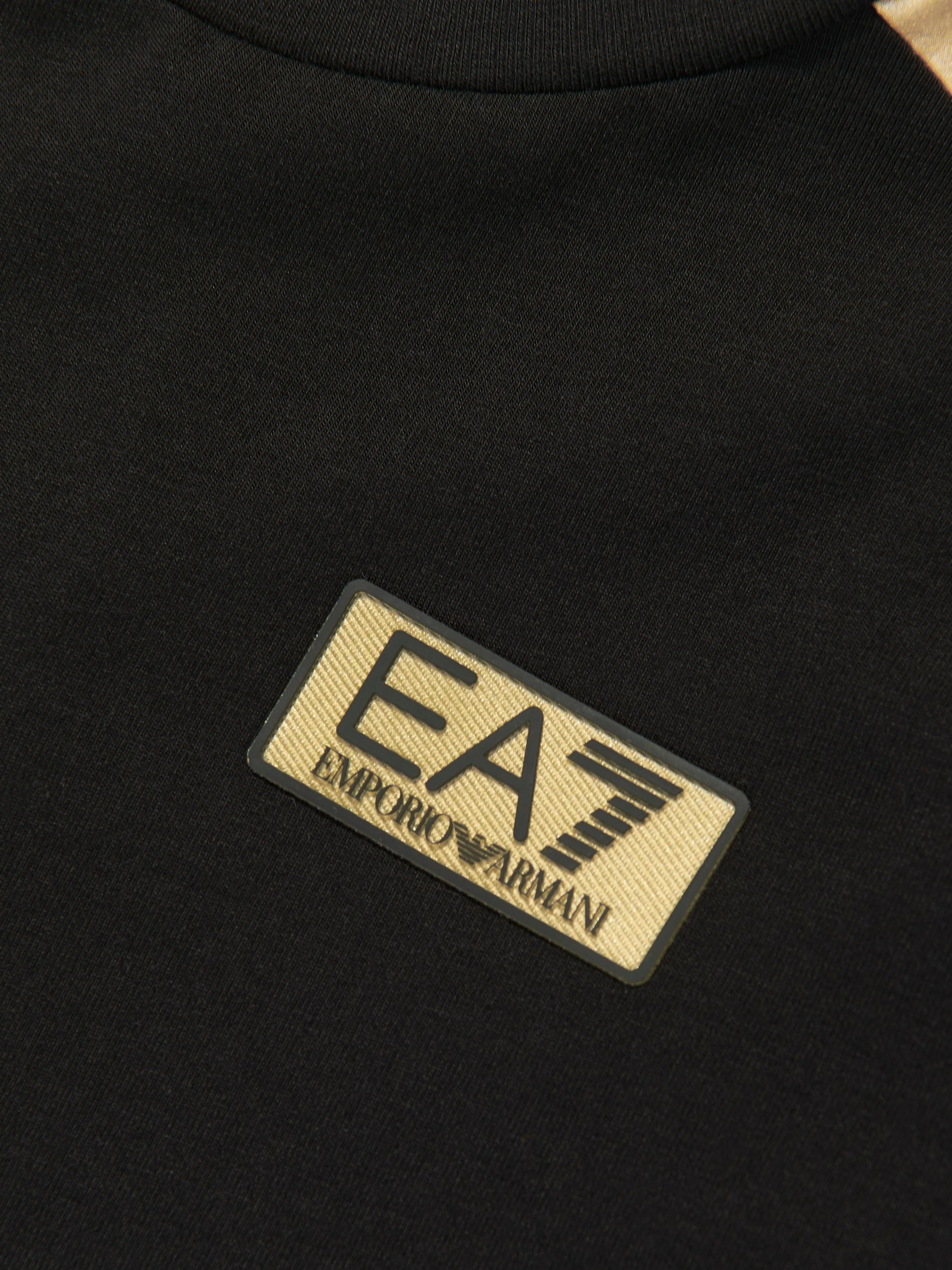 EA7 Emporio Armani Boys Gold Label Sporty T-Shirt in Black