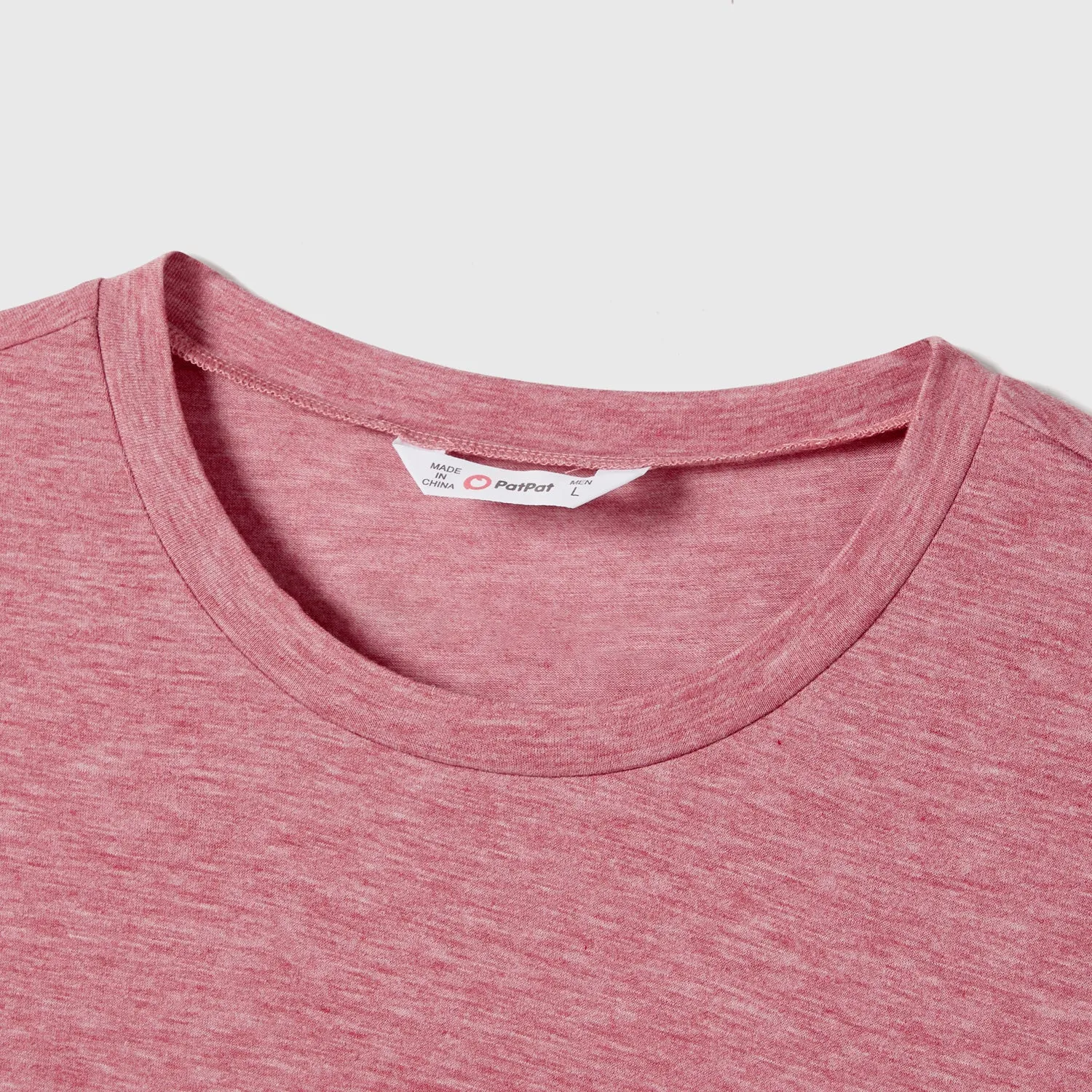 Family Matching Pink Ruffle-sleeve Texture Dresses and Color Block Short-sleeve T-shirts Sets