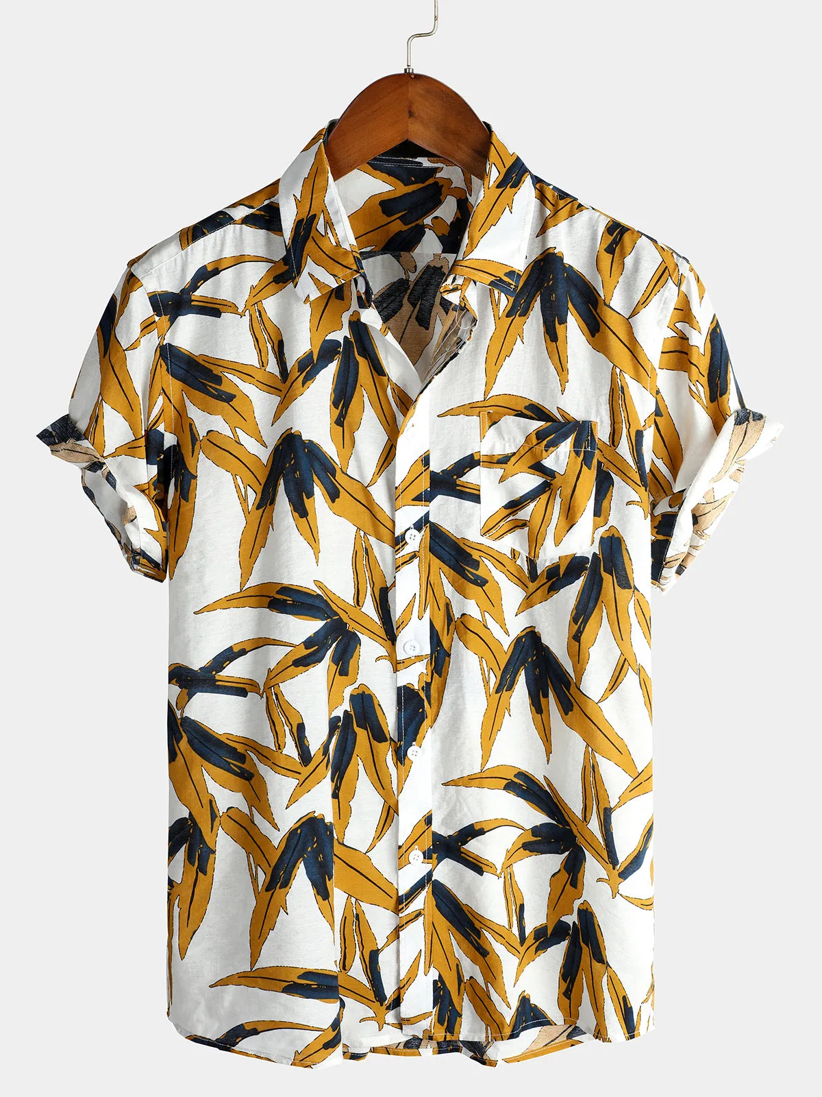 Men's Casual Holiday Pocket Cotton Shirt
