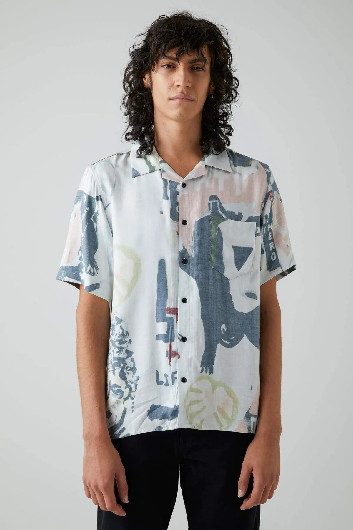 Neuw Denim Baptist Art Shirt 2 in Baptist Blue